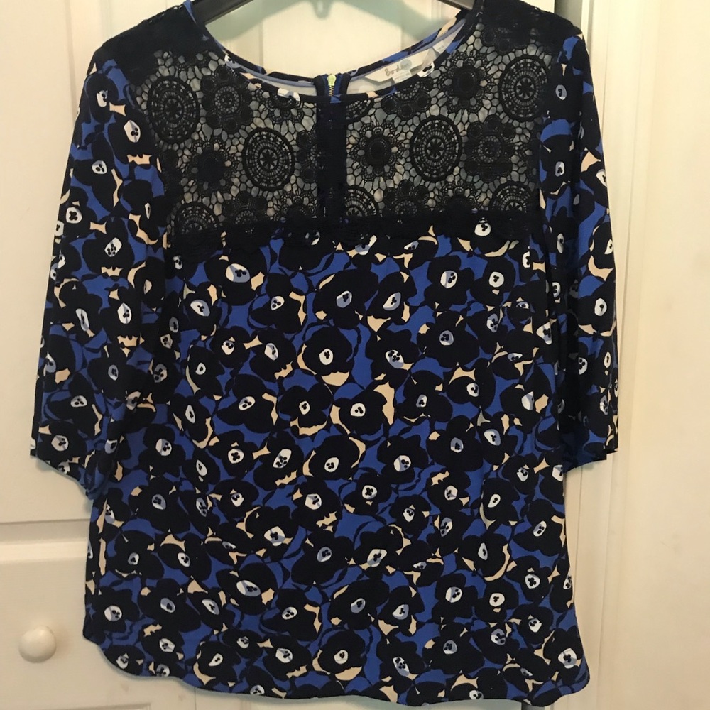 Boden Jesse lace floral top us12